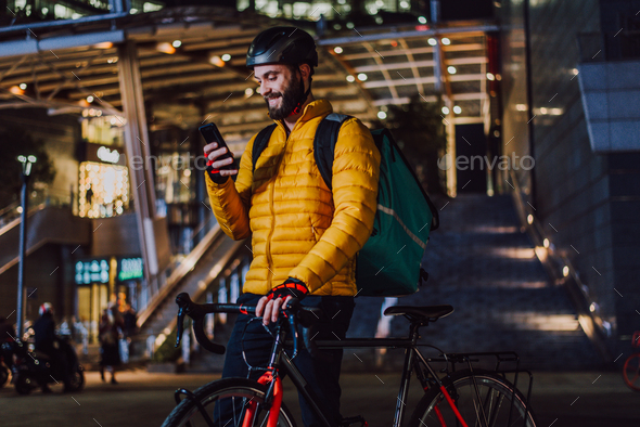 Bike food store delivery service